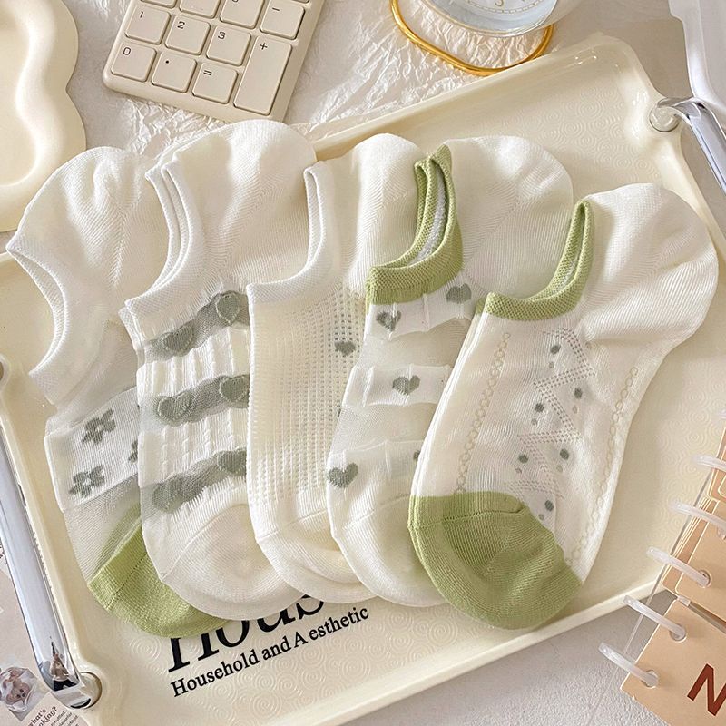 Vớ Thuyền Mỏng Mùa Hè Thoáng Khí Không Rơi Miệng Nông Dễ Phối Đồ Cho Nữ