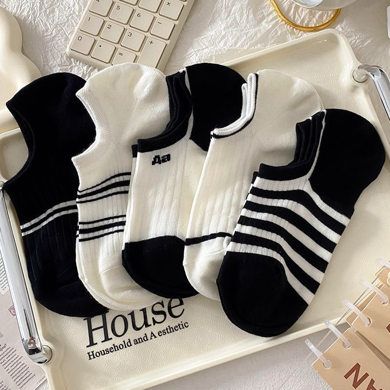 Vớ Thuyền Mỏng Cổ Thấp Chống Trượt Thoáng Khí Thời Trang Mùa Hè Cho Nữ