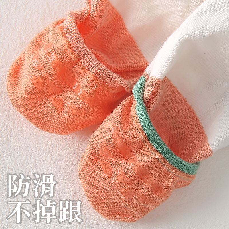 Vớ Thuyền Mỏng Vô Hình Cao Cổ Chống Trượt Bằng Silicon Dễ Phối Đồ Mùa Hè Cho Nữ