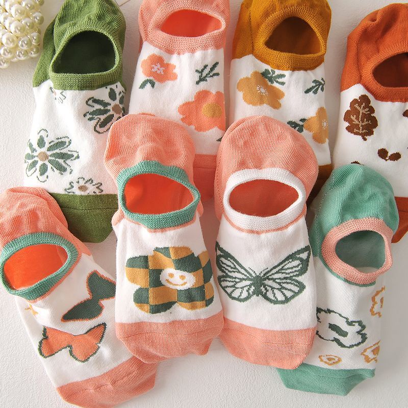 Vớ Thuyền Mỏng Vô Hình Cao Cổ Chống Trượt Bằng Silicon Dễ Phối Đồ Mùa Hè Cho Nữ