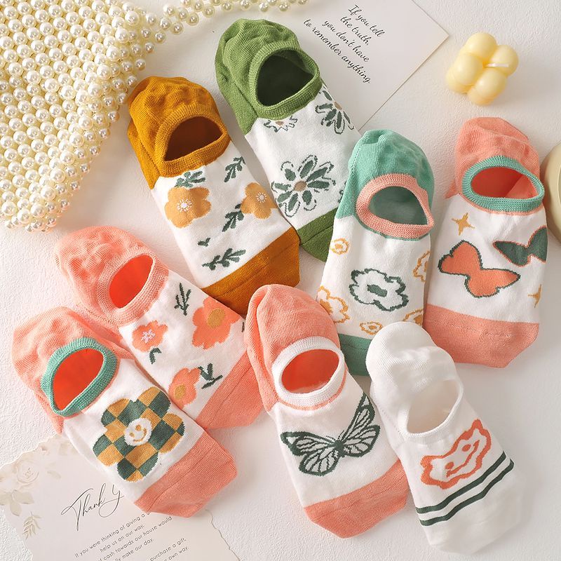 Vớ Thuyền Mỏng Vô Hình Cao Cổ Chống Trượt Bằng Silicon Dễ Phối Đồ Mùa Hè Cho Nữ