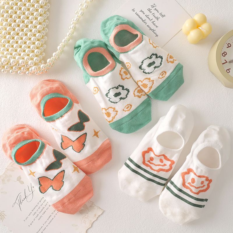 Vớ Thuyền Mỏng Vô Hình Cao Cổ Chống Trượt Bằng Silicon Dễ Phối Đồ Mùa Hè Cho Nữ