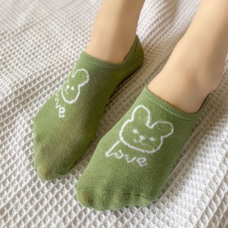 Vớ Thuyền Mỏng Nhẹ Màu Bất Đối Xứng Phong Cách Nhật Bản Dễ Thương Thời Trang Xuân Hè Cho Nữ