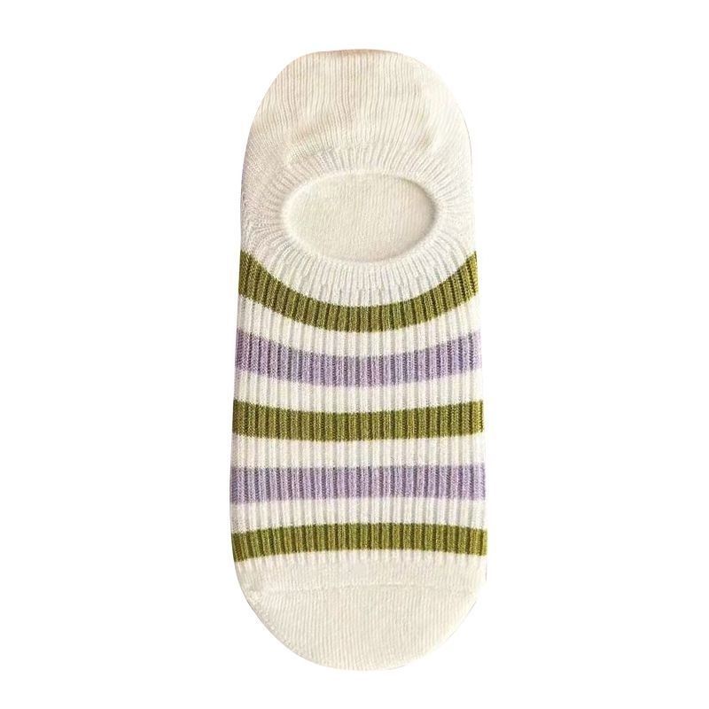 Vớ Thuyền Mỏng Mùa Xuân Hè Miệng Nông Kẻ Sọc Dễ Phối Đồ Cho Nữ