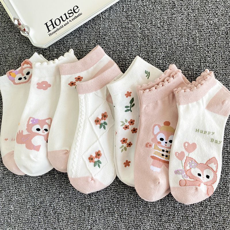 Vớ Thuyền Mỏng Mùa Hè Phong Cách Preppy Nhật Bản Dễ Phối Đồ Miệng Nông Dễ Phối Đồ Có Gót Chống Rơi Phong Cách Preppy Dễ Thương Cho Nữ Sinh