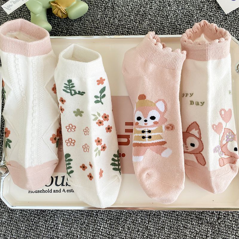 Vớ Thuyền Mỏng Mùa Hè Phong Cách Preppy Nhật Bản Dễ Phối Đồ Miệng Nông Dễ Phối Đồ Có Gót Chống Rơi Phong Cách Preppy Dễ Thương Cho Nữ Sinh