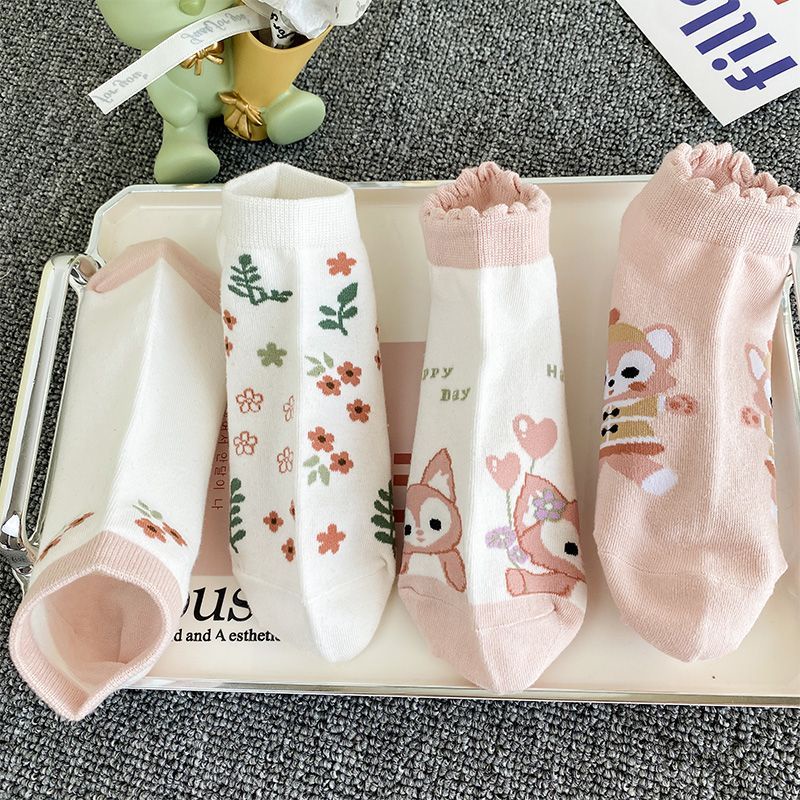 Vớ Thuyền Mỏng Mùa Hè Phong Cách Preppy Nhật Bản Dễ Phối Đồ Miệng Nông Dễ Phối Đồ Có Gót Chống Rơi Phong Cách Preppy Dễ Thương Cho Nữ Sinh