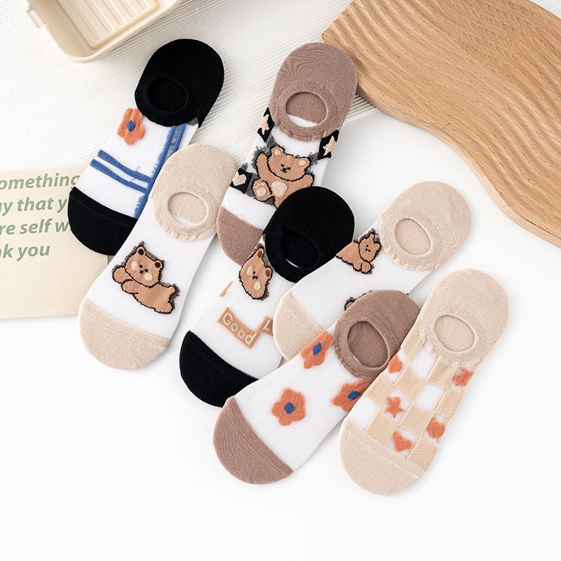 Vớ Thuyền Mỏng Mùa Hè Phong Cách Preppy Nhật Bản Dễ Phối Đồ Miệng Nông Dễ Phối Đồ Có Gót Chống Rơi Phong Cách Preppy Dễ Thương Cho Nữ Sinh