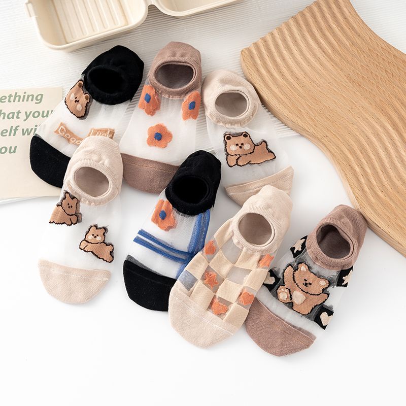 Vớ Thuyền Mỏng Mùa Hè Phong Cách Preppy Nhật Bản Dễ Phối Đồ Miệng Nông Dễ Phối Đồ Có Gót Chống Rơi Phong Cách Preppy Dễ Thương Cho Nữ Sinh