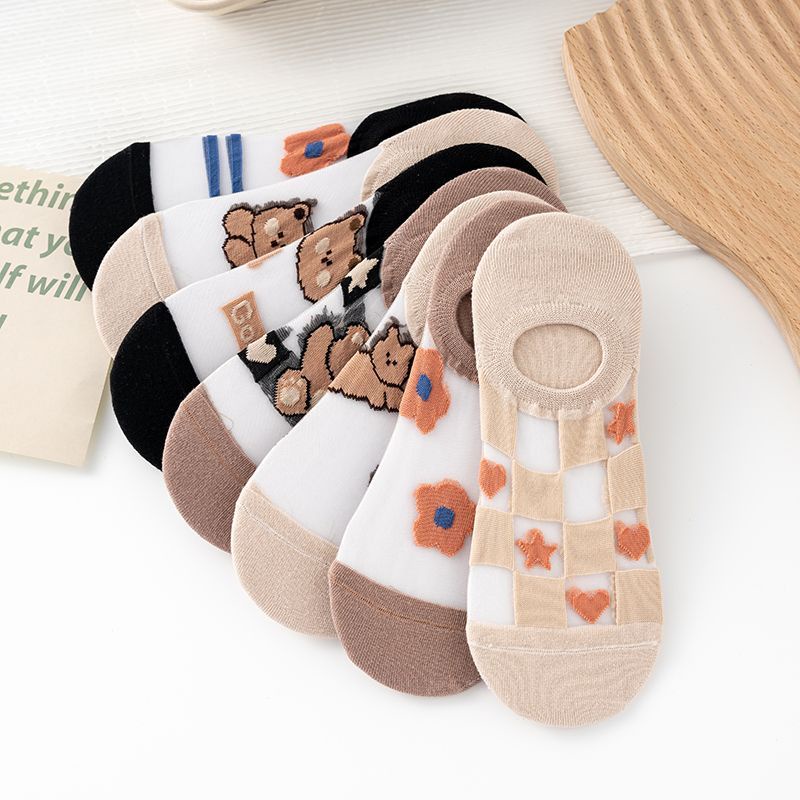 Vớ Thuyền Mỏng Mùa Hè Phong Cách Preppy Nhật Bản Dễ Phối Đồ Miệng Nông Dễ Phối Đồ Có Gót Chống Rơi Phong Cách Preppy Dễ Thương Cho Nữ Sinh