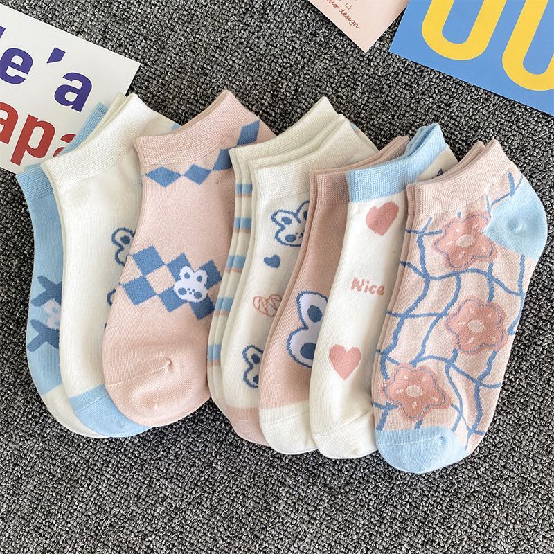 Vớ Thuyền Mỏng Mùa Hè Phong Cách Preppy Nhật Bản Dễ Phối Đồ Miệng Nông Dễ Phối Đồ Có Gót Chống Rơi Phong Cách Preppy Dễ Thương Cho Nữ Sinh