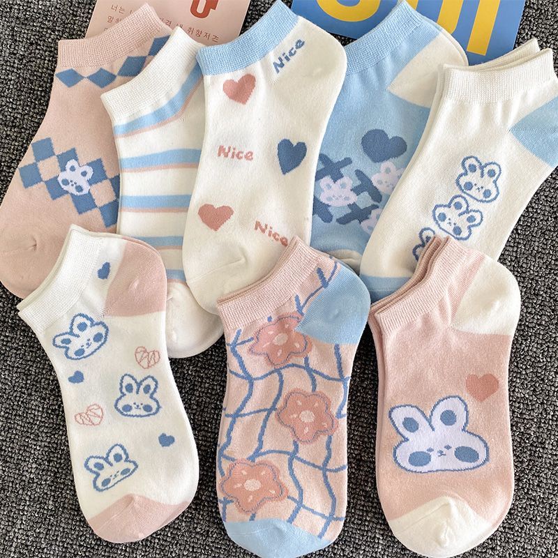 Vớ Thuyền Mỏng Mùa Hè Phong Cách Preppy Nhật Bản Dễ Phối Đồ Miệng Nông Dễ Phối Đồ Có Gót Chống Rơi Phong Cách Preppy Dễ Thương Cho Nữ Sinh