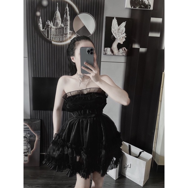 Đầm Cúp Tiểu Thư Hot Hình Thật