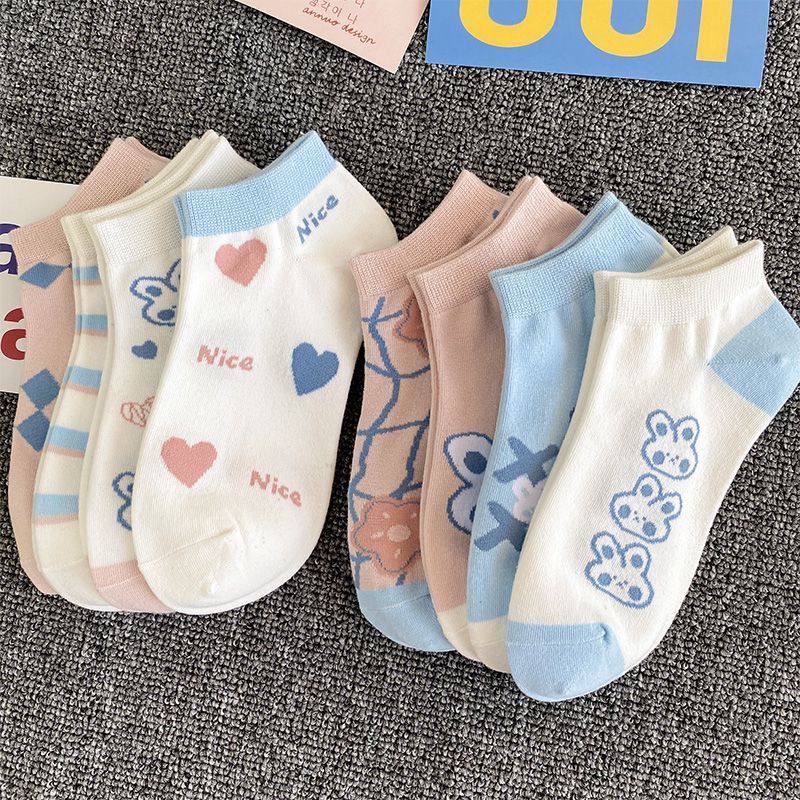 Vớ Thuyền Mỏng Mùa Hè Phong Cách Preppy Nhật Bản Dễ Phối Đồ Miệng Nông Dễ Phối Đồ Có Gót Chống Rơi Phong Cách Preppy Dễ Thương Cho Nữ Sinh