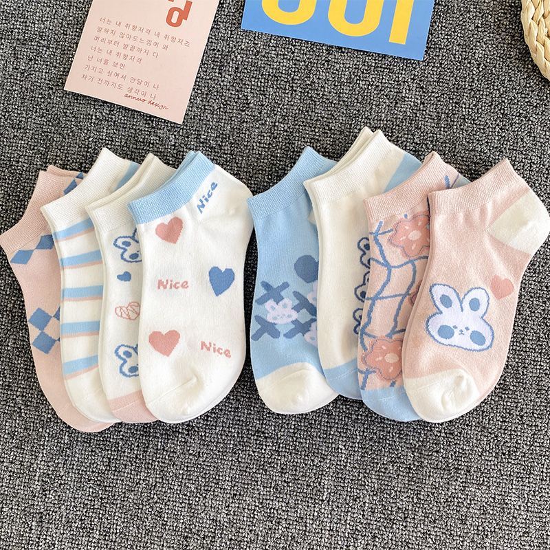 Vớ Thuyền Mỏng Mùa Hè Phong Cách Preppy Nhật Bản Dễ Phối Đồ Miệng Nông Dễ Phối Đồ Có Gót Chống Rơi Phong Cách Preppy Dễ Thương Cho Nữ Sinh