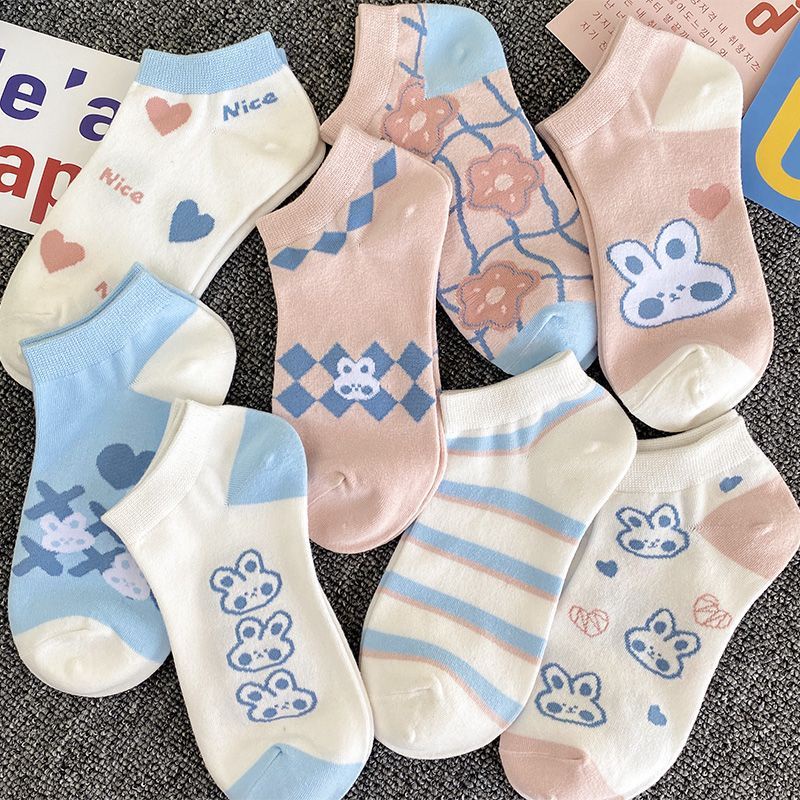 Vớ Thuyền Mỏng Mùa Hè Phong Cách Preppy Nhật Bản Dễ Phối Đồ Miệng Nông Dễ Phối Đồ Có Gót Chống Rơi Phong Cách Preppy Dễ Thương Cho Nữ Sinh