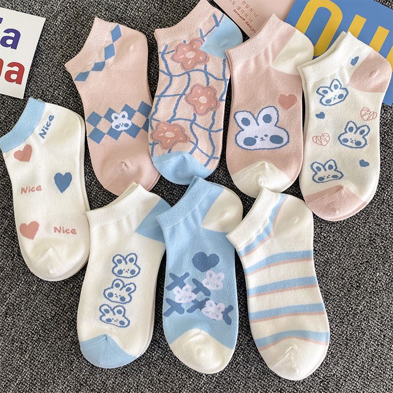 Vớ Thuyền Mỏng Mùa Hè Phong Cách Preppy Nhật Bản Dễ Phối Đồ Miệng Nông Dễ Phối Đồ Có Gót Chống Rơi Phong Cách Preppy Dễ Thương Cho Nữ Sinh