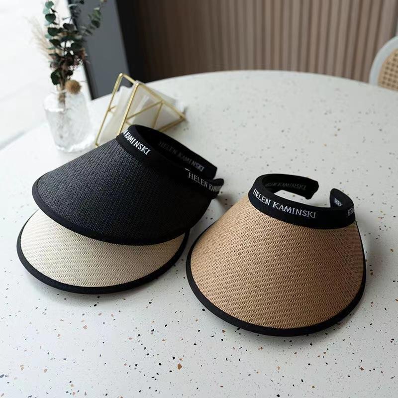 Mũ Dệt Chống Nắng Bằng Vinyl Có Thể Điều Chỉnh Kích Cỡ Thời Trang Mùa Hè