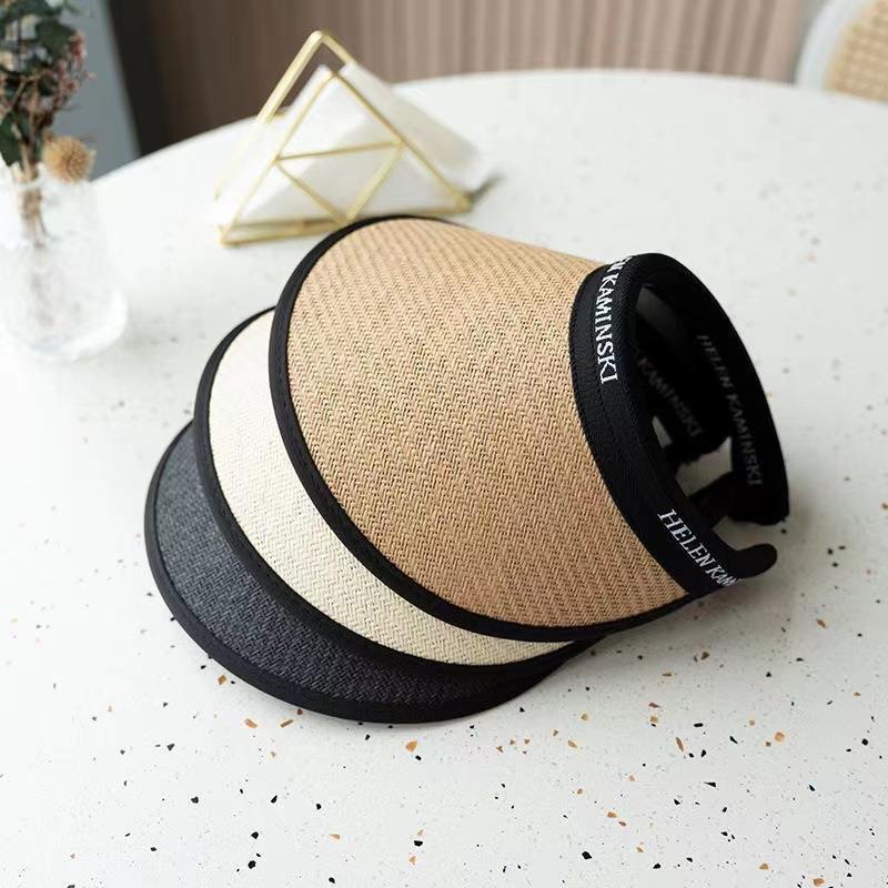 Mũ Dệt Chống Nắng Bằng Vinyl Có Thể Điều Chỉnh Kích Cỡ Thời Trang Mùa Hè