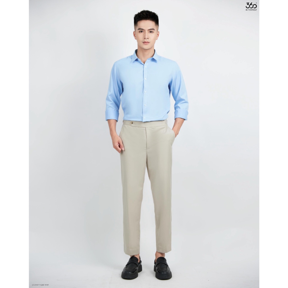 Áo Sơ Mi Nam Dài Tay Dáng Slimfit Chất Liệu Modal Cao Cấp 2 Màu - STDTK411