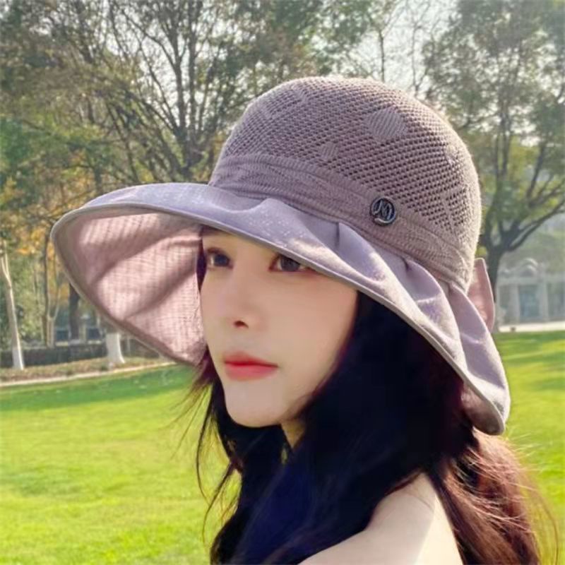 Mũ Cói Rộng Vành Chống Nắng Thiết Kế Đục Lỗ Thời Trang Xuân Hè Cho Nữ