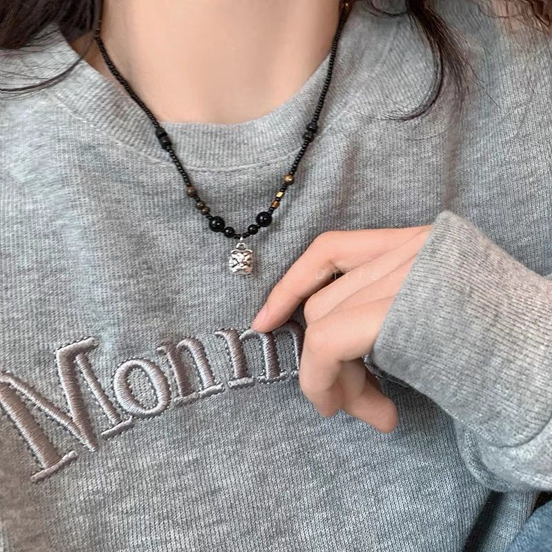 Vòng cổ Chuỗi Hạt Mặt Sư Tử Phong Cách Hip Hop Sang Trọng Cho Nam Và Nữ