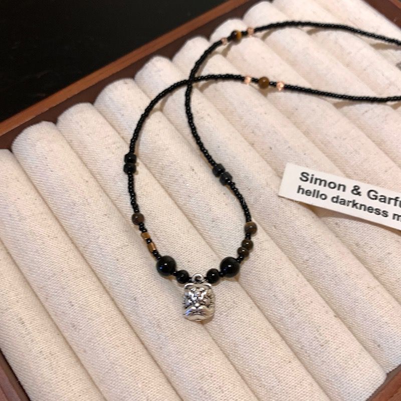 Vòng cổ Chuỗi Hạt Mặt Sư Tử Phong Cách Hip Hop Sang Trọng Cho Nam Và Nữ