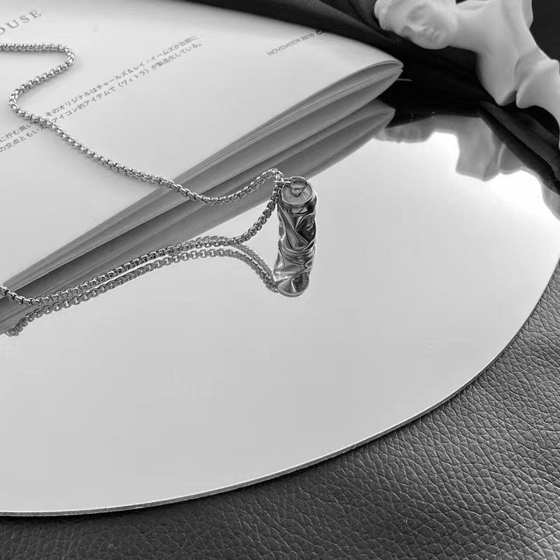 Vòng cổ Hình Lon Nước Wang Yibo Phong Cách niche Cá Tính Hợp Thời Trang Cho Nam