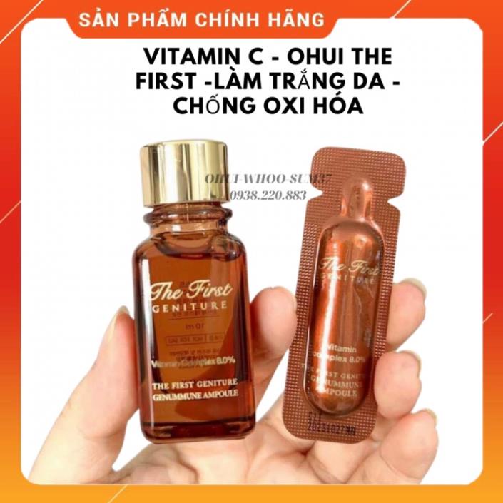 ⚡hàng mới⚡VITAMIN COMPLEX 8.0% OHUI THE FIRST GENITURE GRNUMMUNE AMPOULE_trắng da mờ thâm RoseBeauty