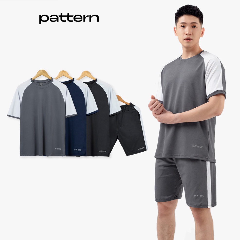 Bộ quần áo thể thao nam PATTERN THE 1992 phối màu tay áo PB001 - Hàng mới về