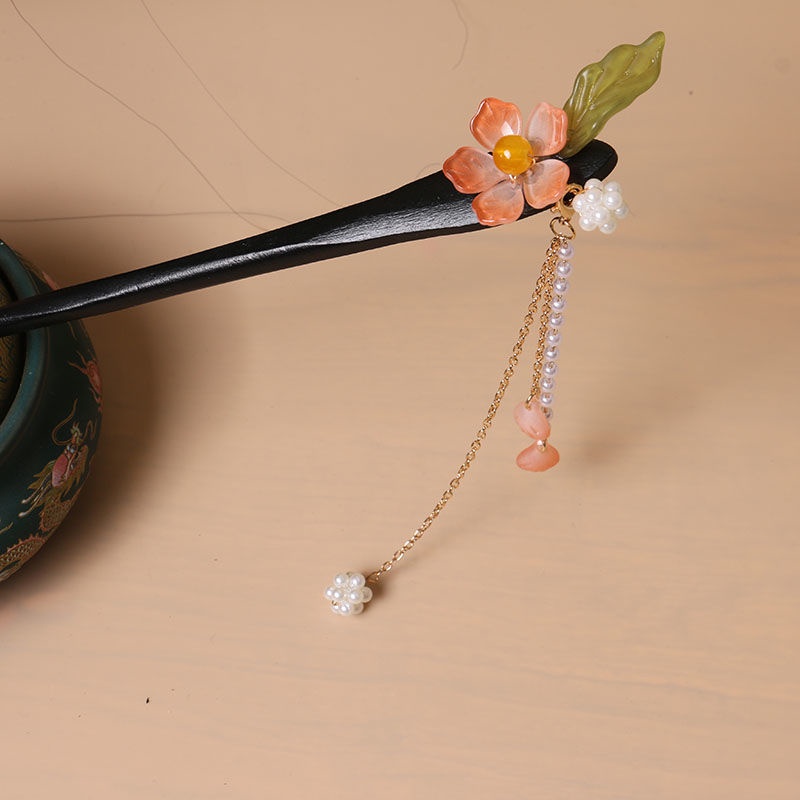 [Aishang Phụ Kiện Đẹp] Trâm Cài Tóc Bằng Gỗ Phong Cách Hanfu Cổ Điển Dễ Thương