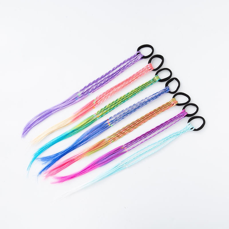 Dây Bện Tóc Nhiều Màu Sắc Dành Cho Trẻ Em Và Người Lớn Biểu Diễn Múa