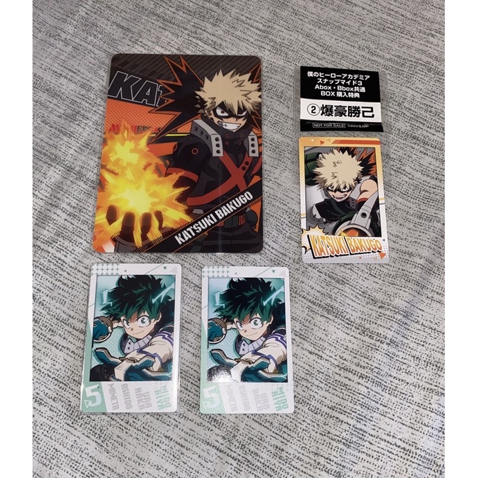 Postcard Bakugo Katsuki Card Snap MHA Snapmide Midoriya Izuku Deku My hero academia Boku no Hero