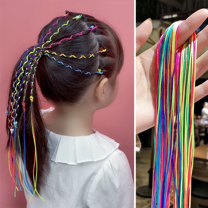 Dây Buộc Tóc Nhiều Màu Sắc Phong Cách Hàn Quốc Dành Cho Trẻ Em