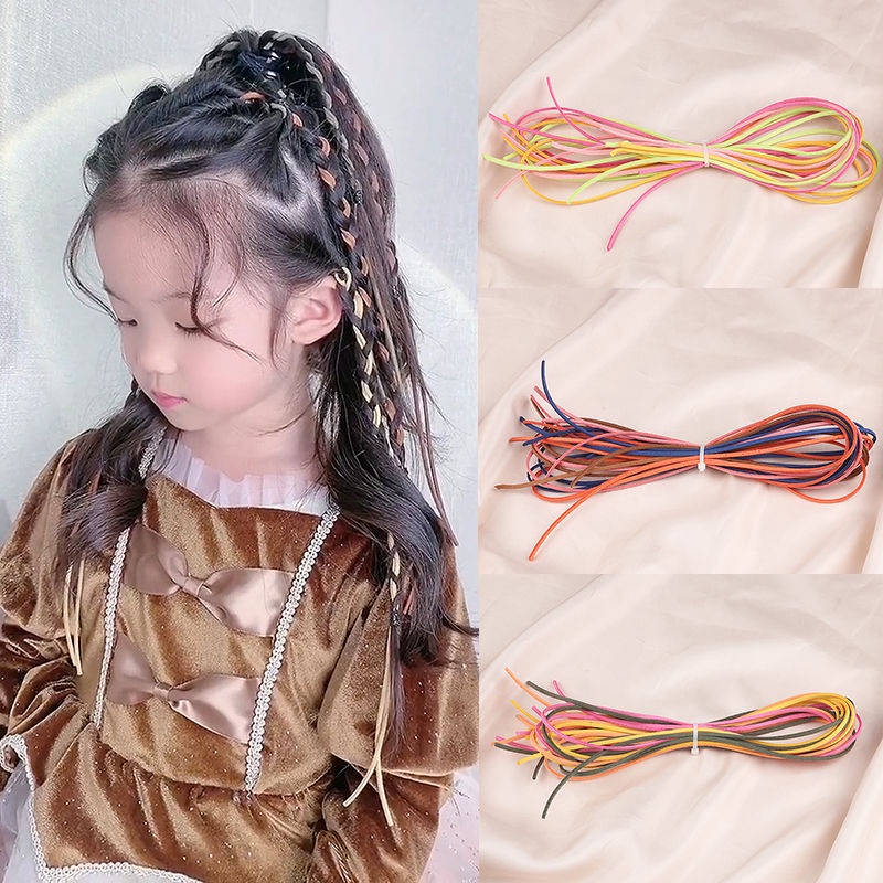 Dây Buộc Tóc Nhiều Màu Sắc Họa Tiết Hươu Xinh Xắn Cho Bé Gái