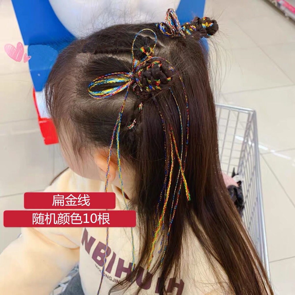 Dây Buộc Tóc Nhiều Màu Sắc Phong Cách Hàn Quốc Cho Bé Gái