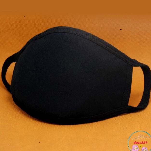 Khẩu Trang Vải Thun TUTO5 Menswear Cotton Dệt Kim 2 Lớp Kháng Khuẩn, Khử Mùi, Tái Sử Dụng Công Nghệ Nhật Bản Trắng/ Đen