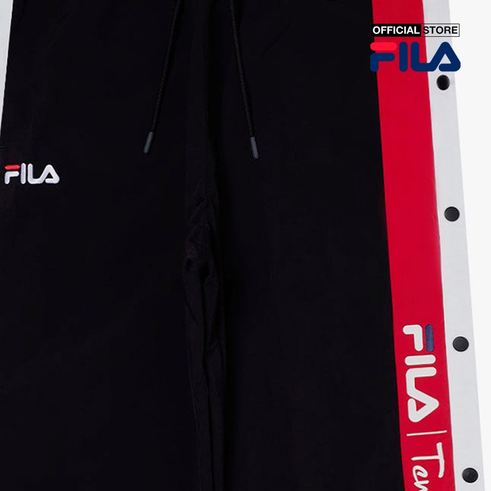 FILA - Quần nữ ống rộng lưng thun Heritage Loose Fit FW2PTF1062X-BLK