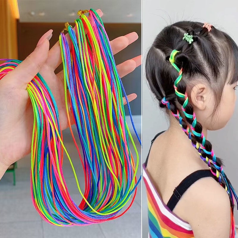 Dây Buộc Tóc Nhiều Màu Sắc Xinh Xắn Cho Bé Gái