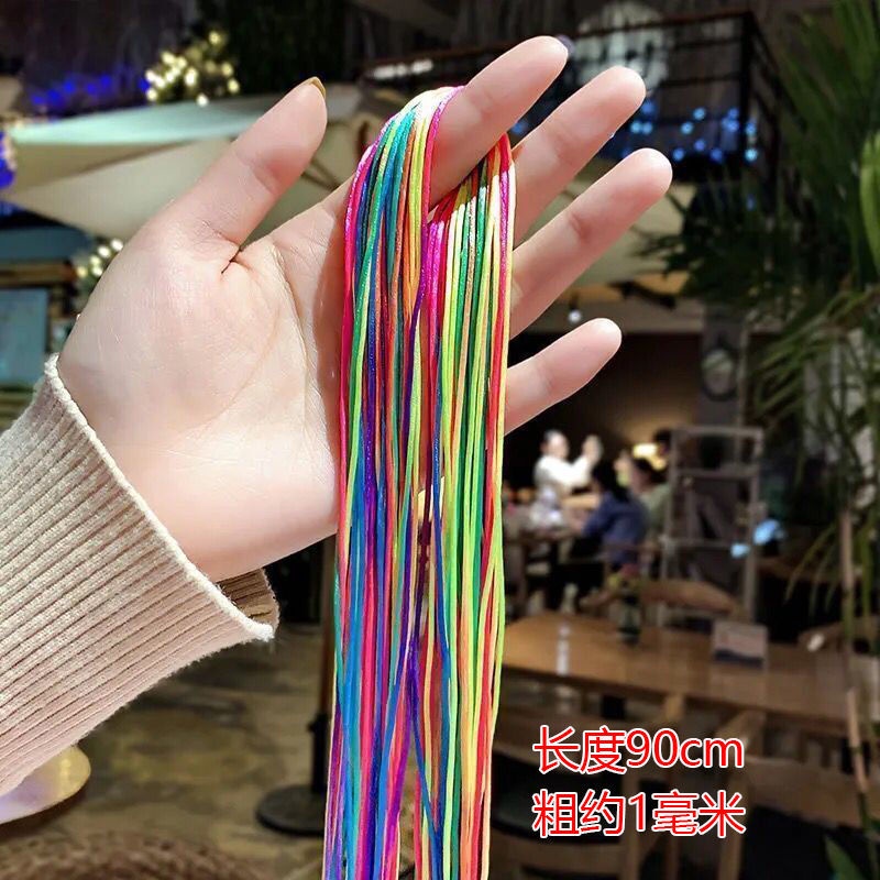 Dây Buộc Tóc Nhiều Màu Sắc Mỏng Nhẹ Sặc Sỡ Cho Bé Gái