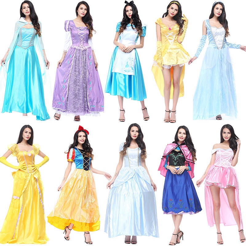 Đồ Chơi Cosplay Trưởng Thành Bạch Tuyết Đầm Elsabel Ẻo Lả Hóa Trang Thể Hiện Dạ Hội Trang Phục