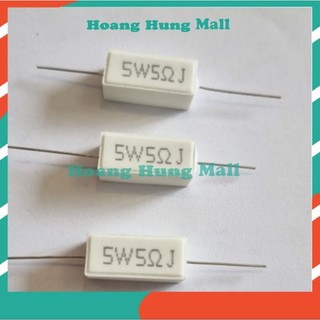 1 trở sứ 5w 5 ohm chân đồng