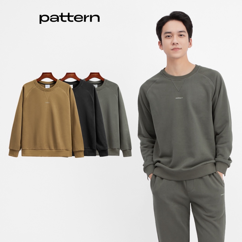 Áo nỉ chui đầu Raglan basic Pattern PA017 - Hàng mới về