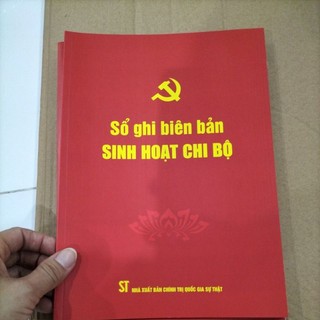 Bộ sổ công tác dành cho chi bộ