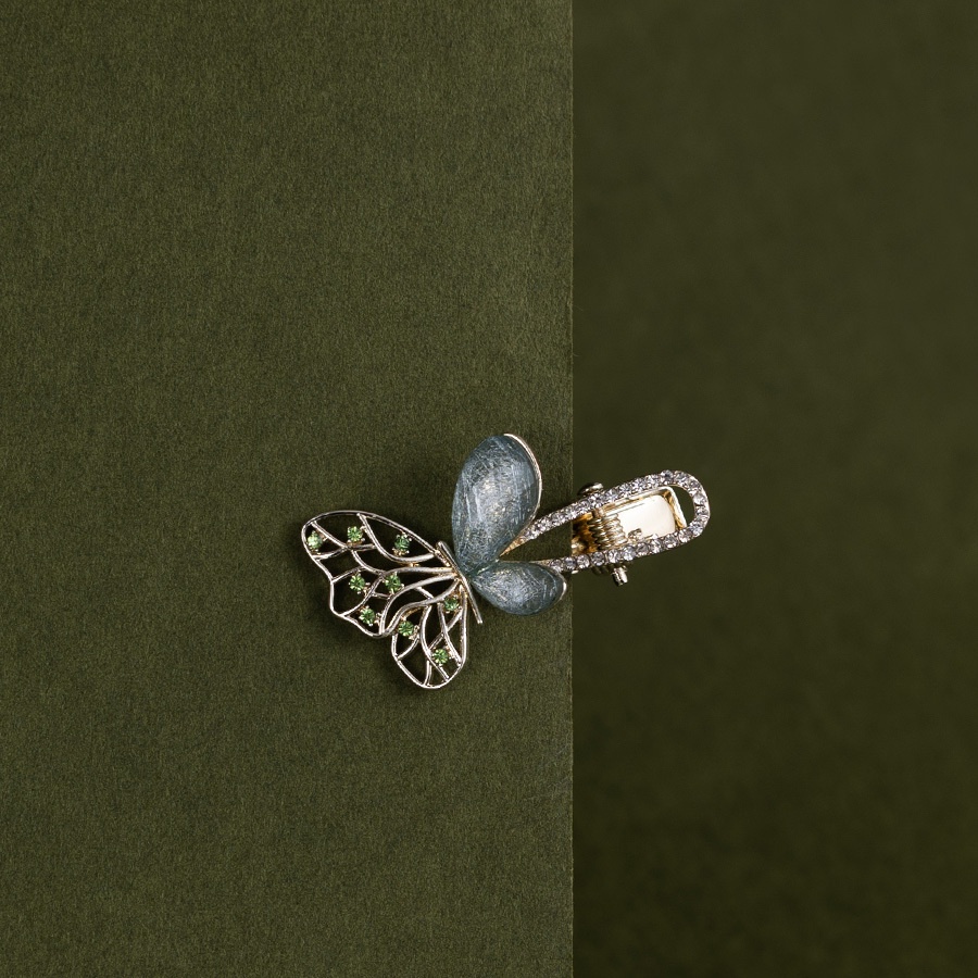 Kẹp Tóc Hình Bướm Ngọt Ngào Phong Cách Retro Cho Nữ