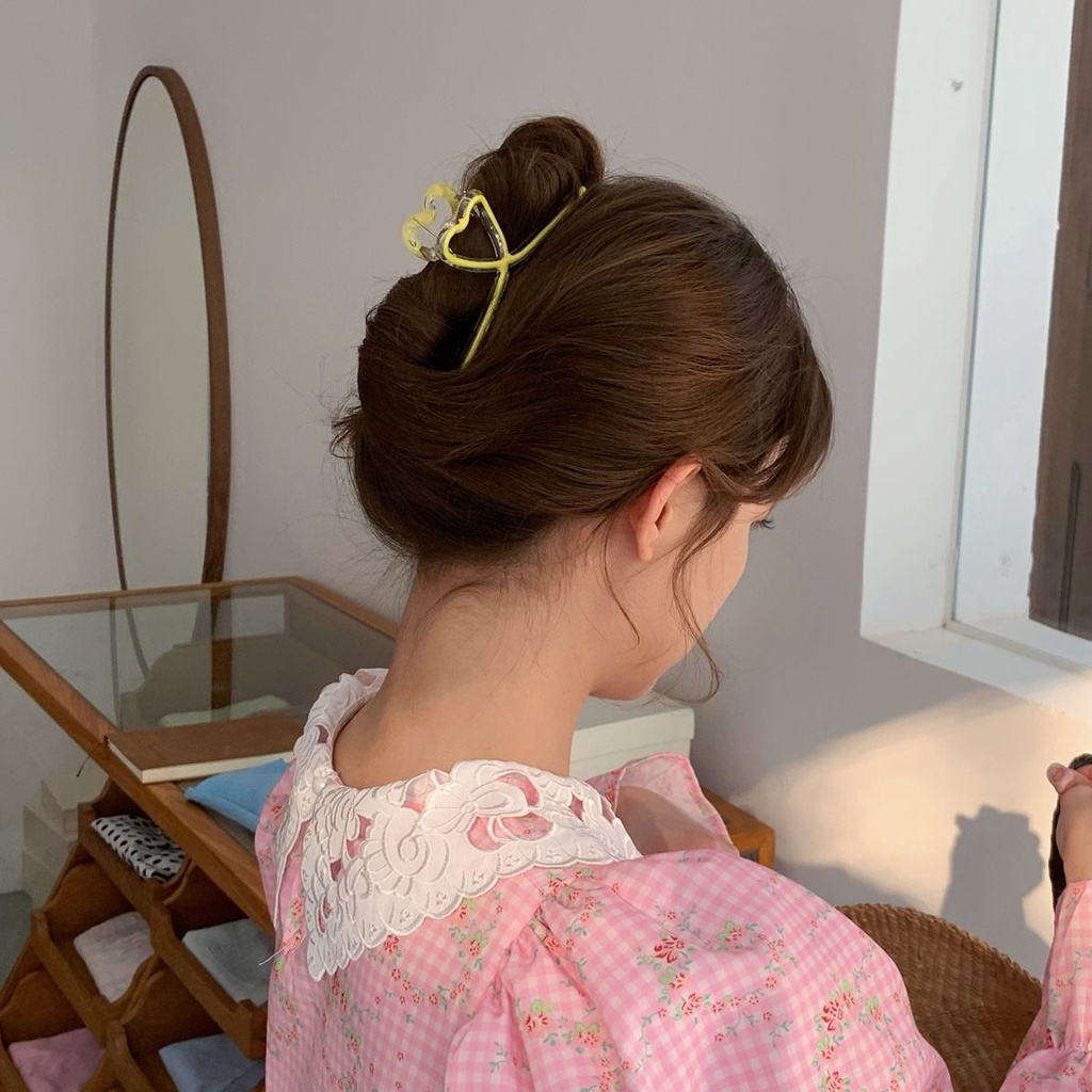 Kẹp Tóc Hình Nơ Tráng Men Nhỏ Giọt Thiết Kế Ngọt Ngào