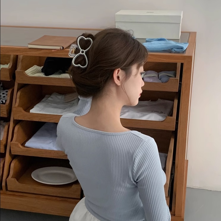 Kẹp Tóc Hình Nơ Tráng Men Nhỏ Giọt Thiết Kế Ngọt Ngào