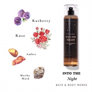 Xịt thơm body mist into the night - bath and body works 236ml