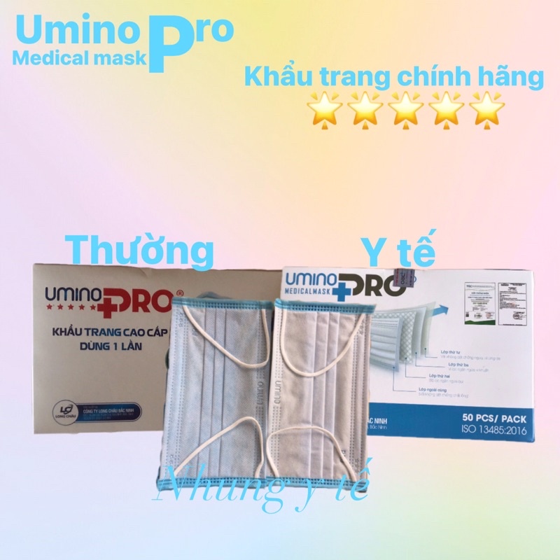 1 hộp/50c khẩu trang ytế umino