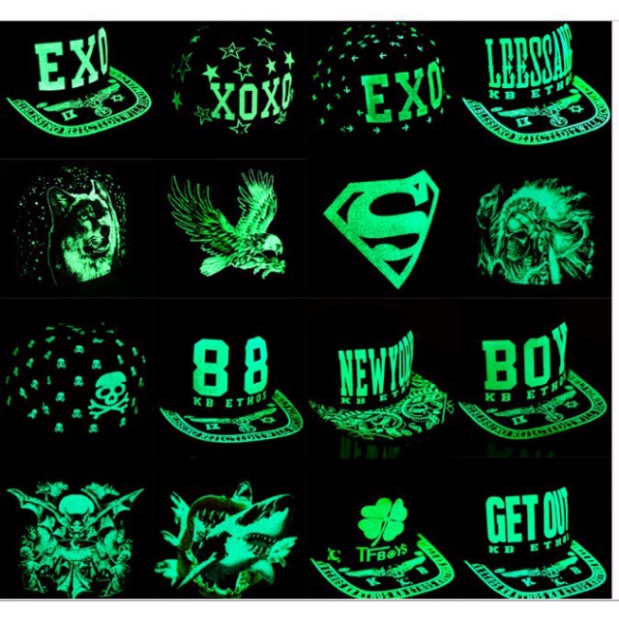 FREESHIP ĐƠN 99K_MŨ DẠ QUANG PHÁT SÁNG CỰC NGẦU ☆Nón snapback phát sáng phong cách Hip-hop cho nam và nữ